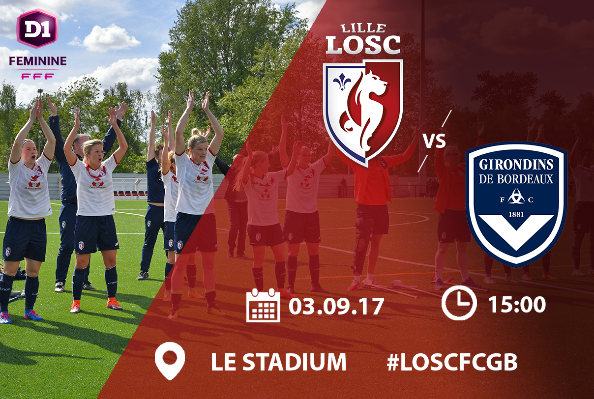 Match football D1 Féminine LOSC Girondins Bordeaux Stadium MEL