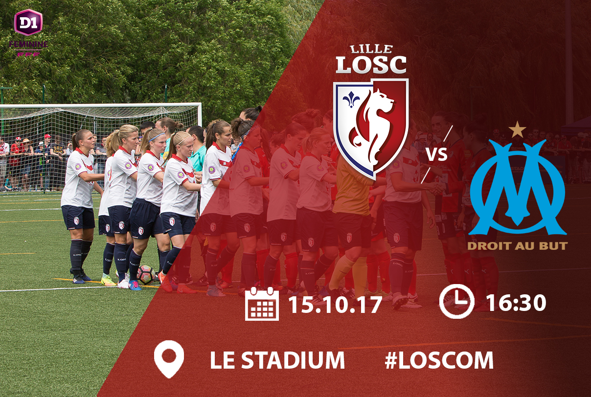 Match football féminine D1 Féminine LOSC Olympique de Marseille Stadium MEL