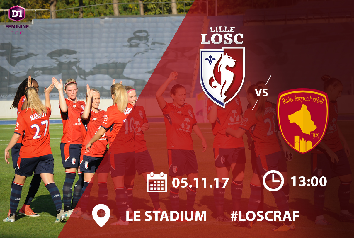 Match football féminine D1 Féminine LOSC rodez